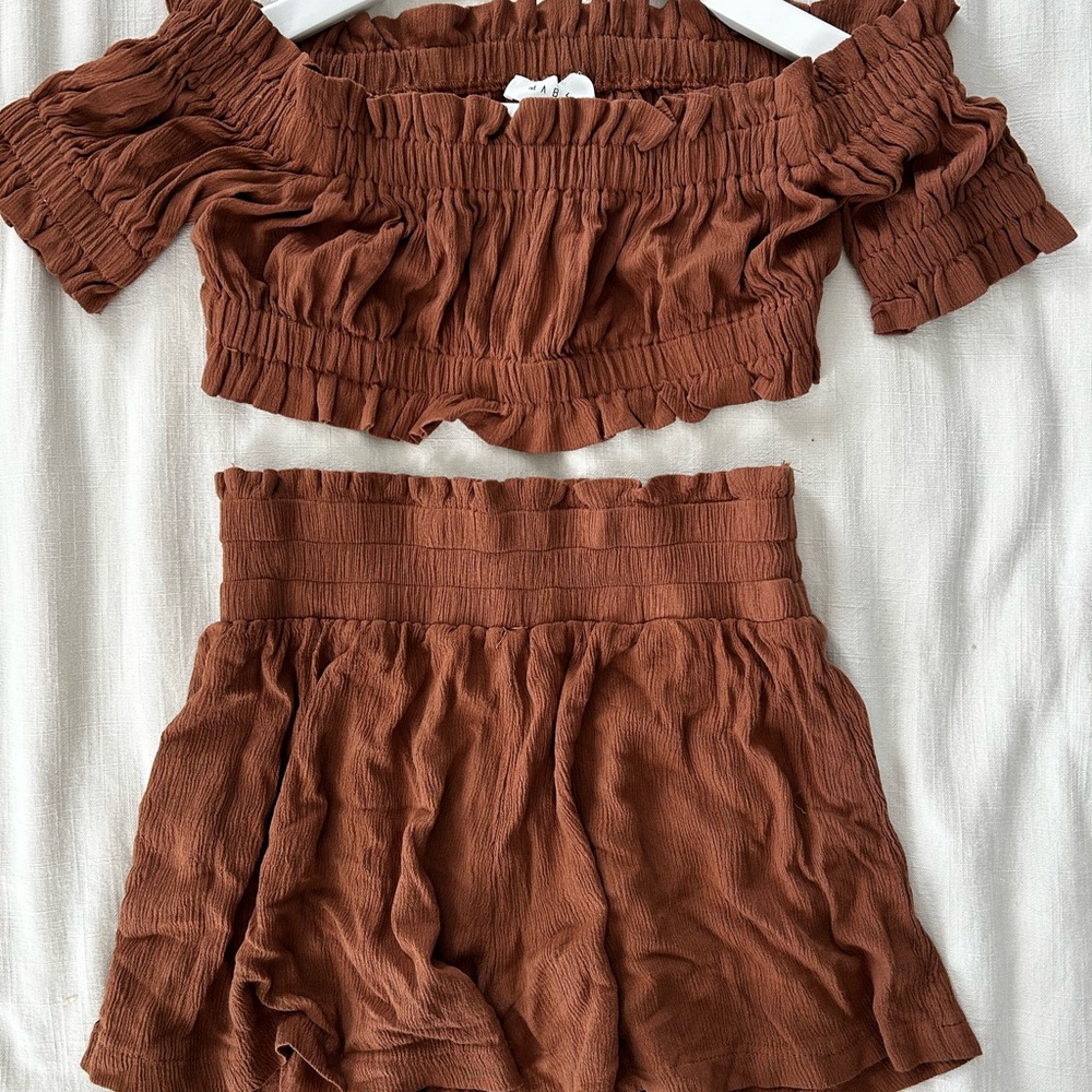 MABLE Rust Two Piece Set - Picture 2 of 2